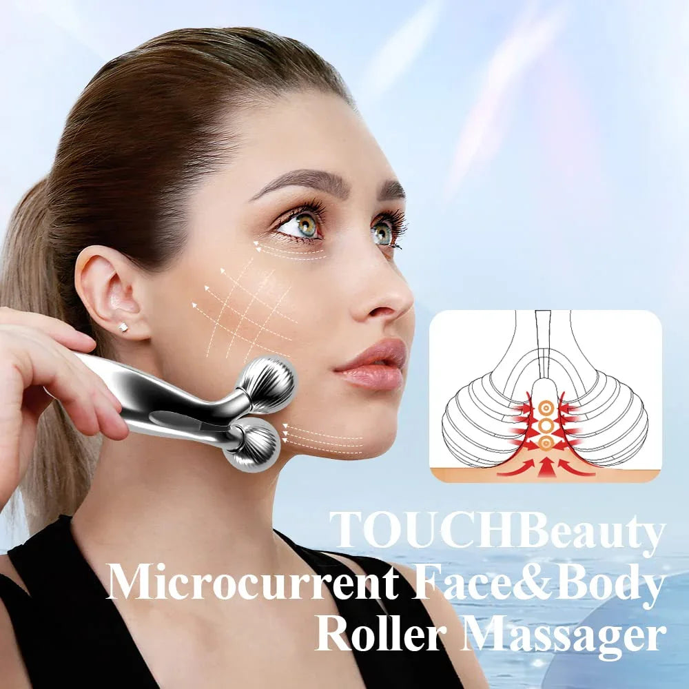 TOUCHBeauty Masajeador Facial y Corporal con Microcorriente Solar