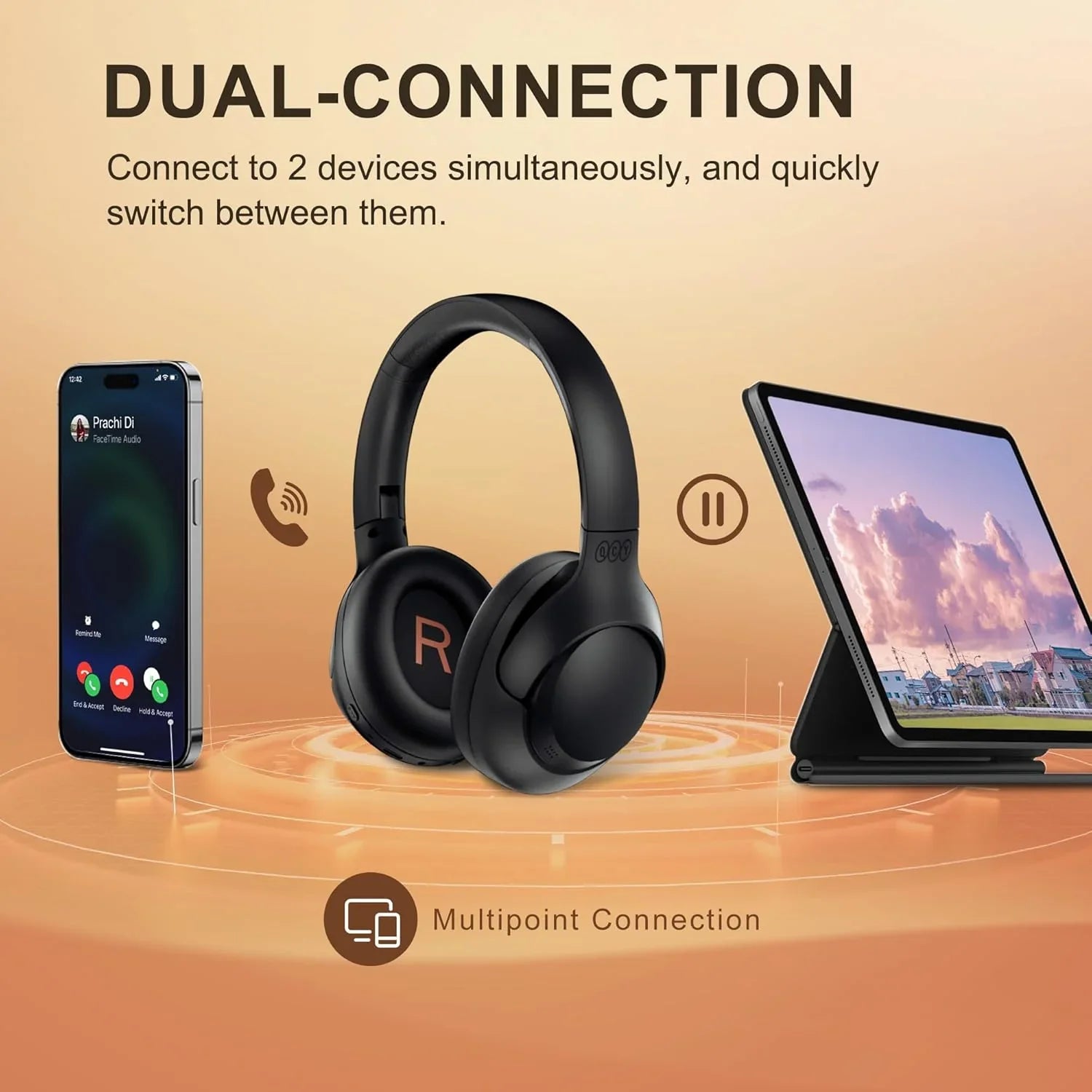 Auriculares QCY H3 ANC Over-Ear Bluetooth con Cancelación de Ruido
