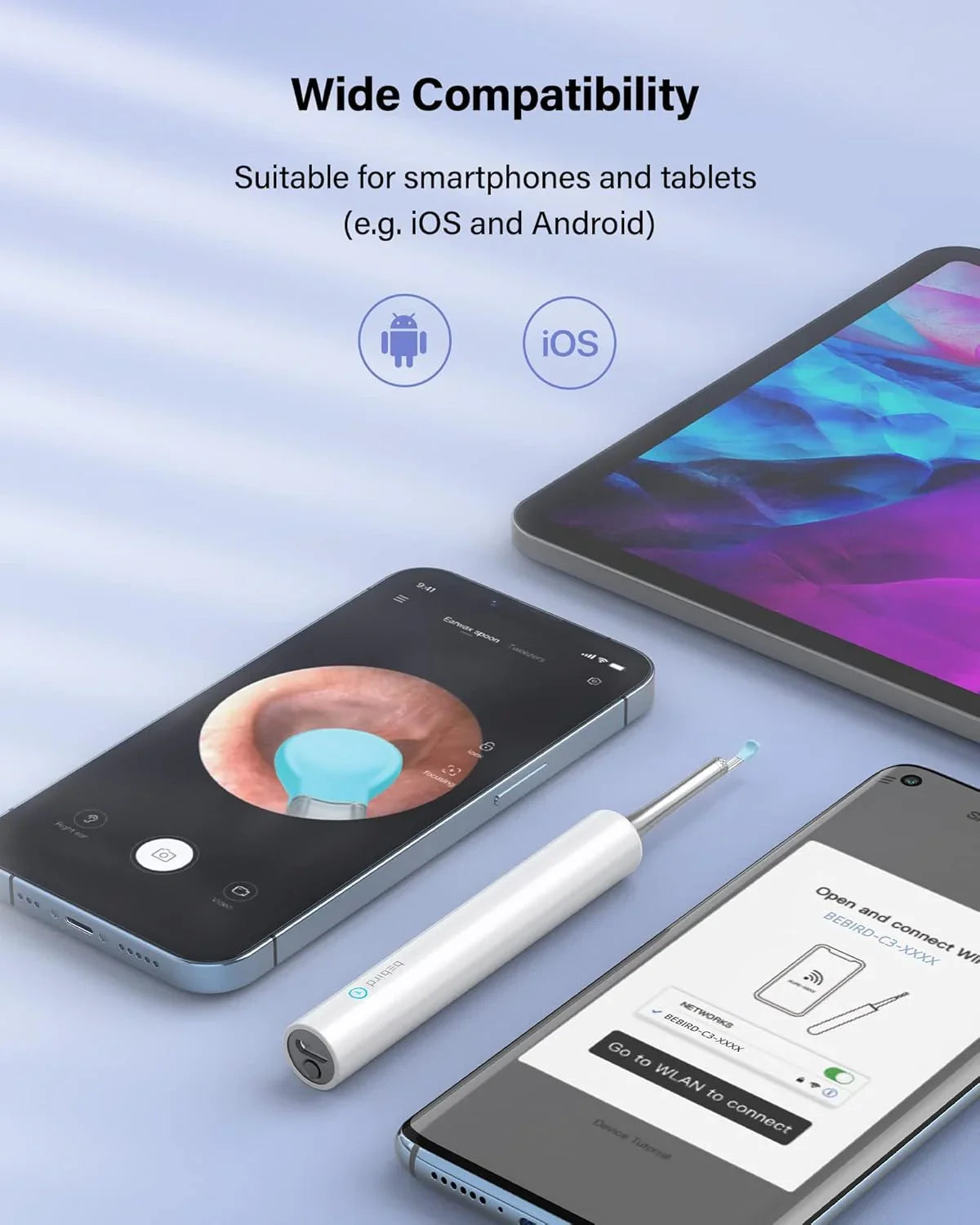 Limpieza de oídos inalámbrica BEBIRD C3