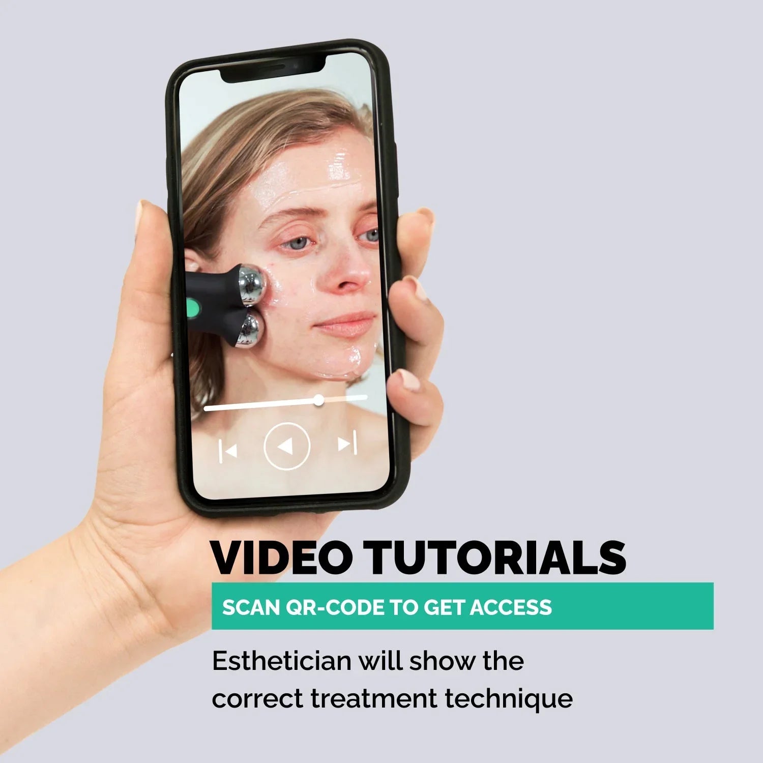 Masajeador Facial GESS Sfera Microcorriente Recargable con 4 Modos