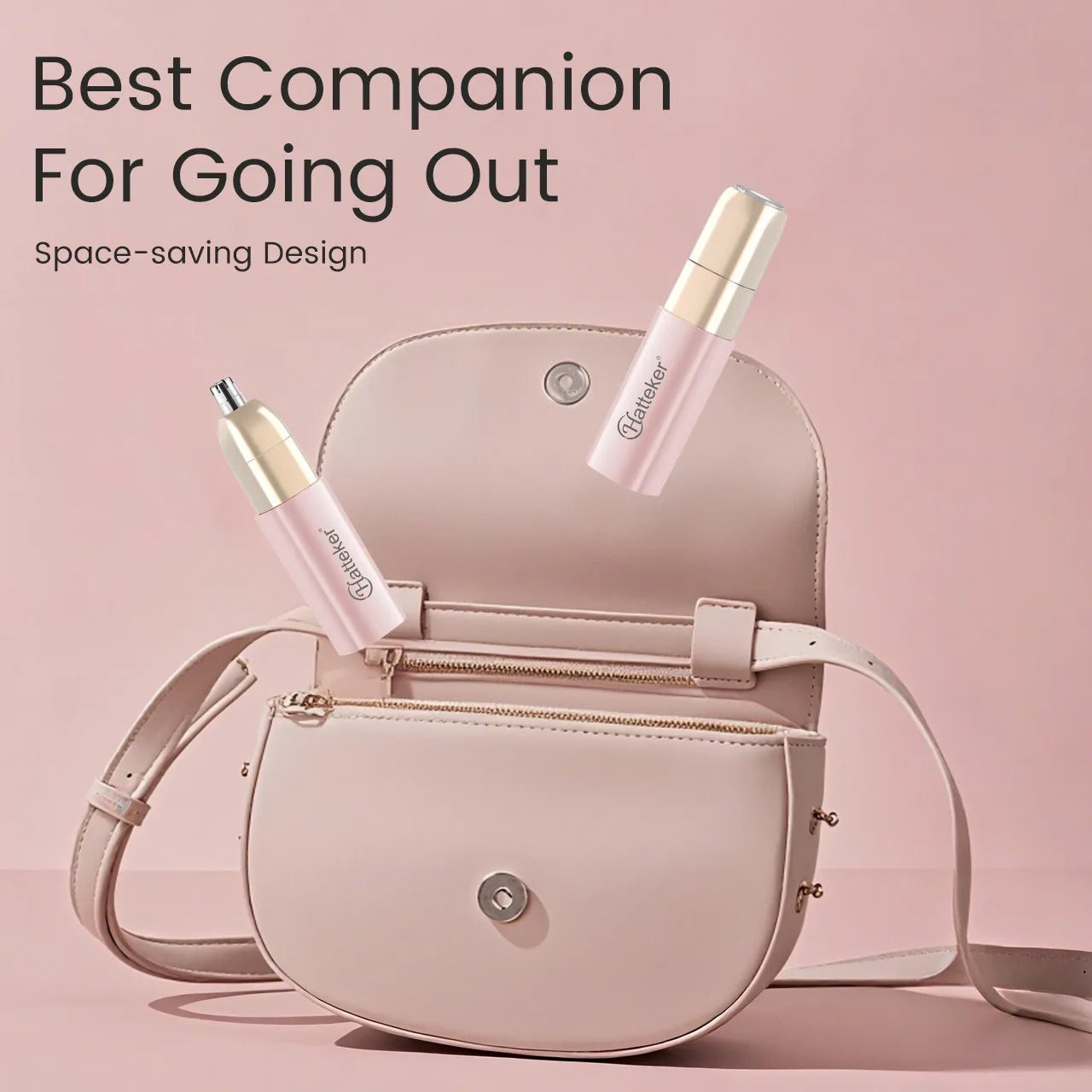 Afeitadora Eléctrica Mini Compacta Hatteker HT-587 2 en 1