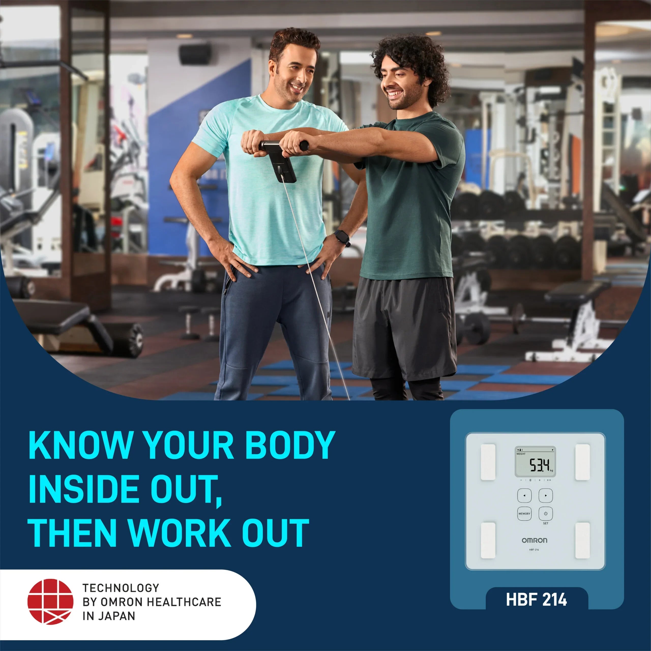 Omron HBF-214 Monitor de Composición Corporal con 4 Usuarios