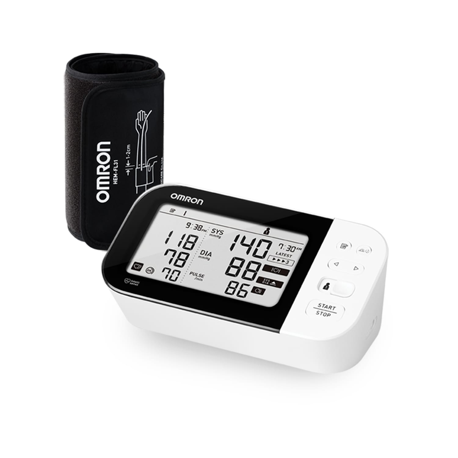 Omron HEM 7361T Monitor de presión arterial con Bluetooth y AFIB