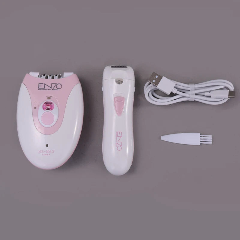 Epilador 2 en 1 ENZO EN-0107 para rostro y cuerpo