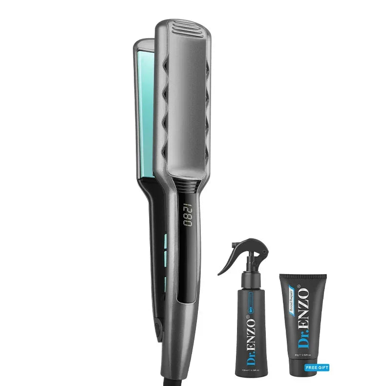 Plancha Profesional ENZO EN-3977 con Cerámica Turmalina LCD