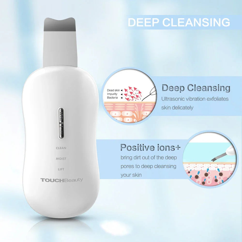 Dispositivo de Exfoliación Ultrasónica TouchBeauty TB-1887 con Vibración de 35kHz