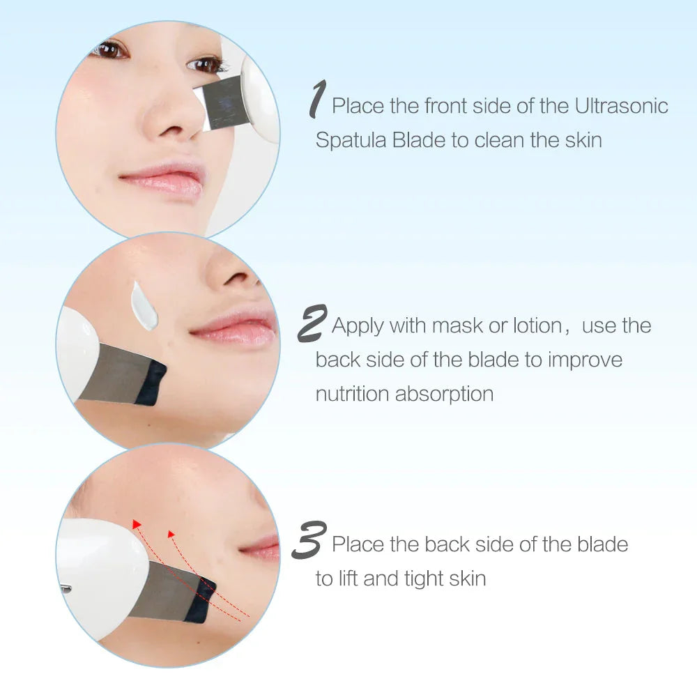 Dispositivo de Exfoliación Ultrasónica TouchBeauty TB-1887 con Vibración de 35kHz