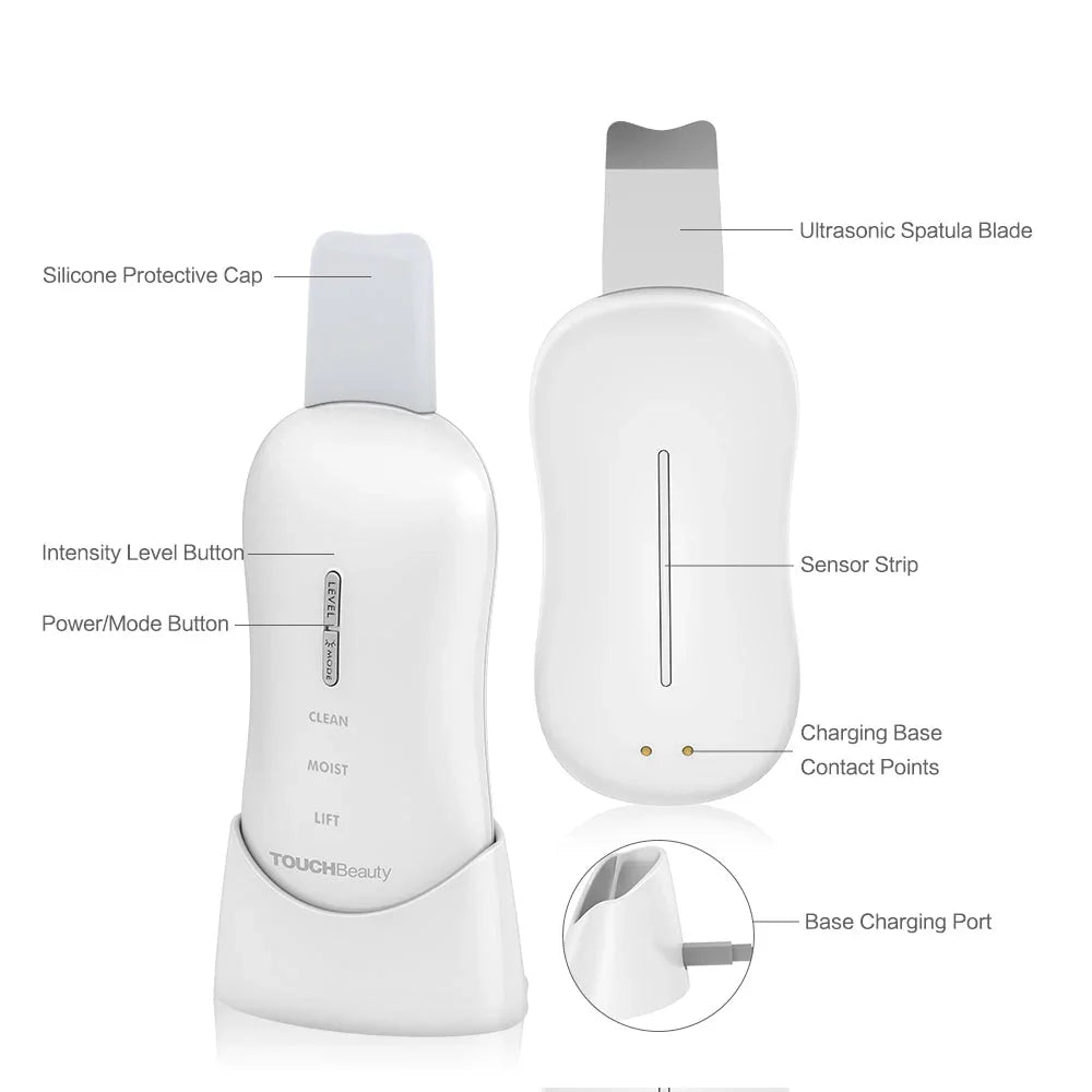 Dispositivo de Exfoliación Ultrasónica TouchBeauty TB-1887 con Vibración de 35kHz