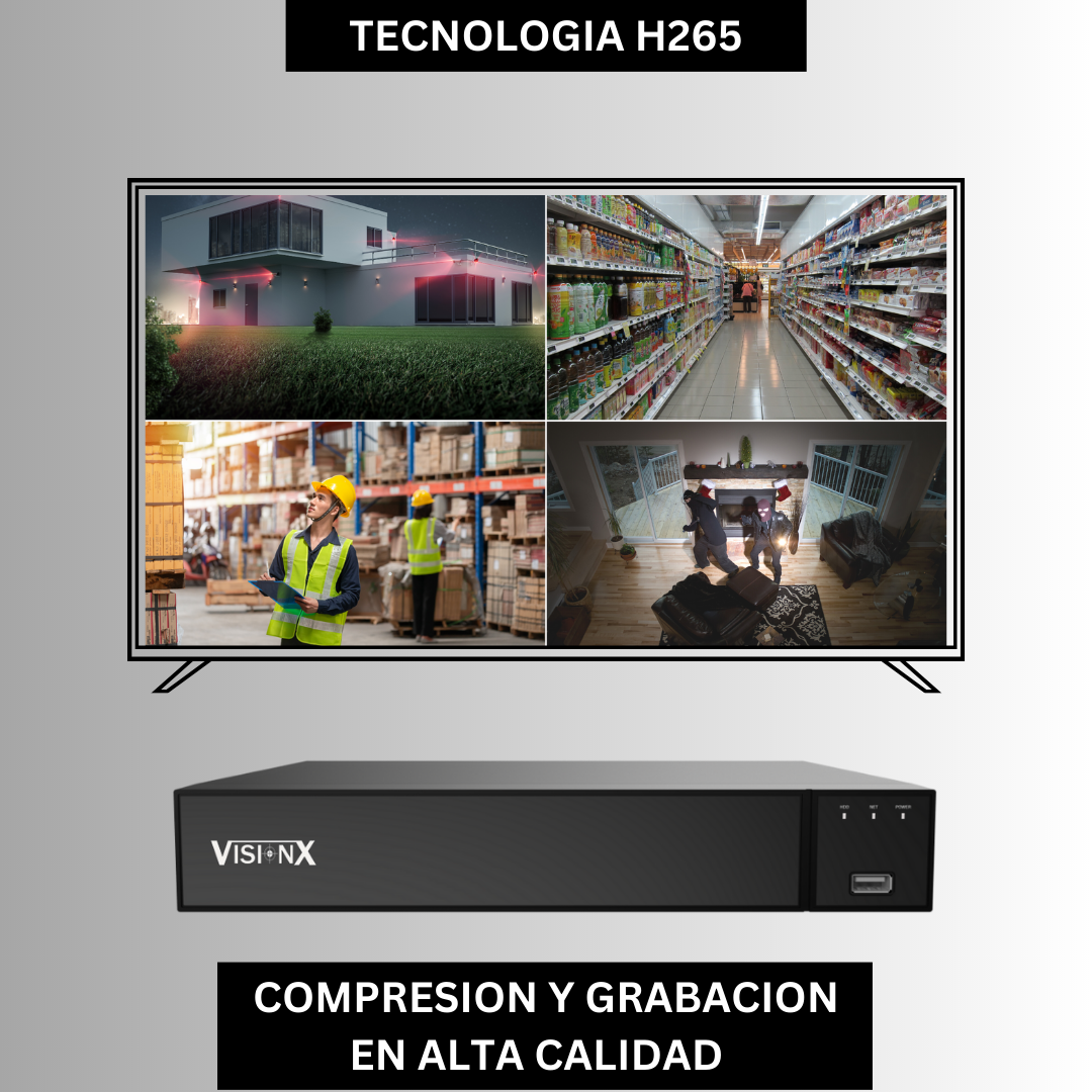 Sistema Vigilancia 4CH - VisionX Essential Series