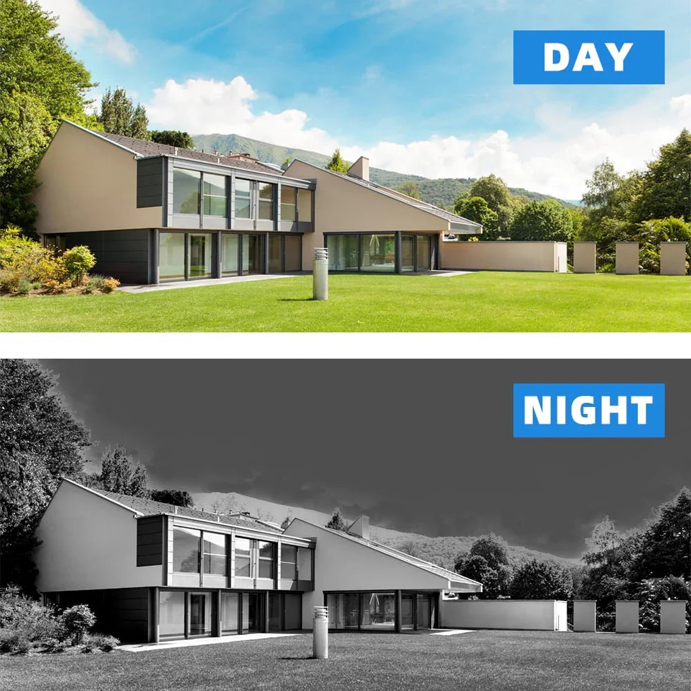 Sistema Seguridad 4K DVR 4 Canales, Cámaras IP Exterior/Interior Nocturna