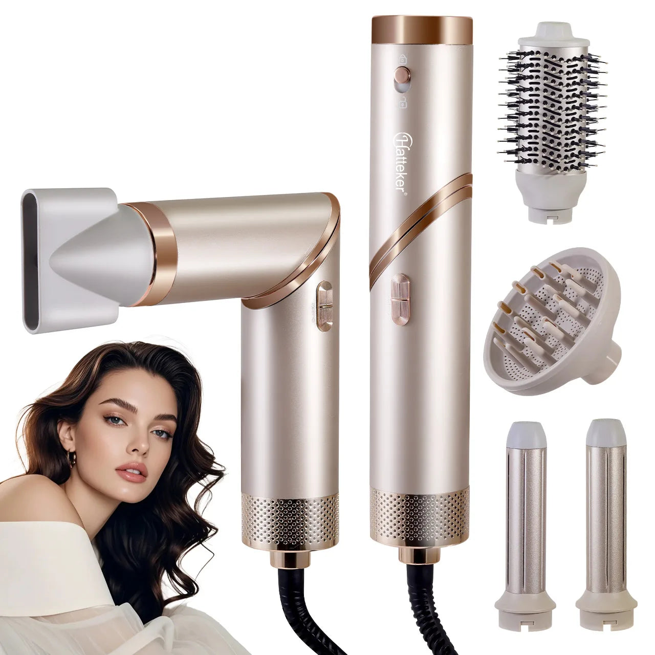 Secador de Pelo Profesional Hatteker VS-C11 Alta Potencia