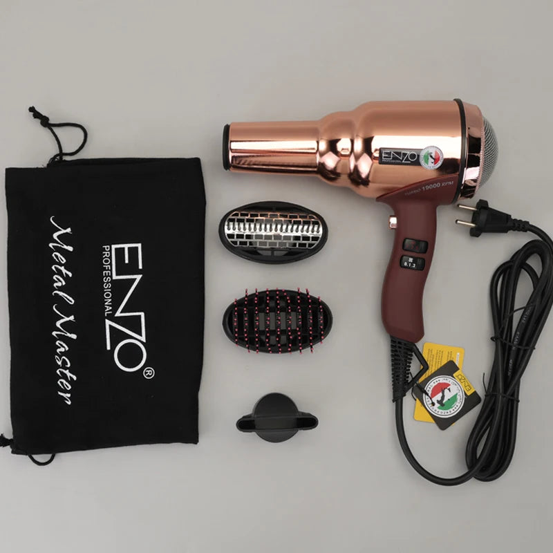 Secador de Pelo Profesional ENZO Alta Potencia Secado Rápido
