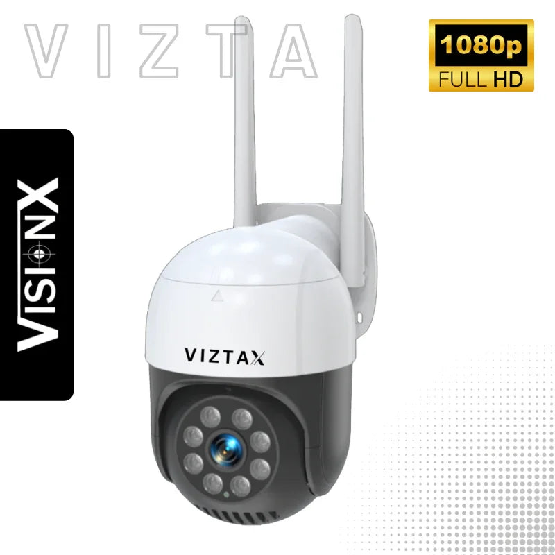 Cámara WiFi Exterior 5MP Viztax Lite Visión 120° Audio App Esee Cloud