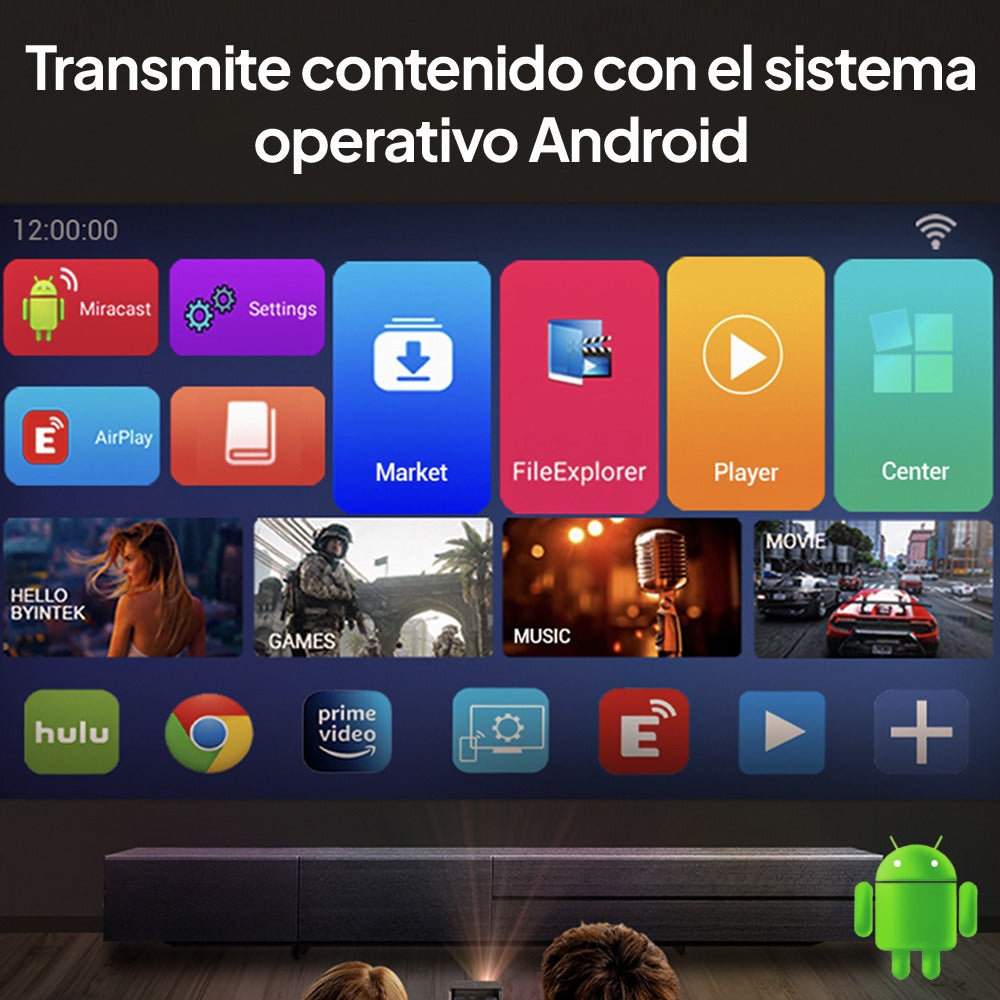 Proyector Smart Portátil a Batería Byintek P70